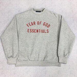 Fear of God Essentials Grey Crewneck Sweatshirt